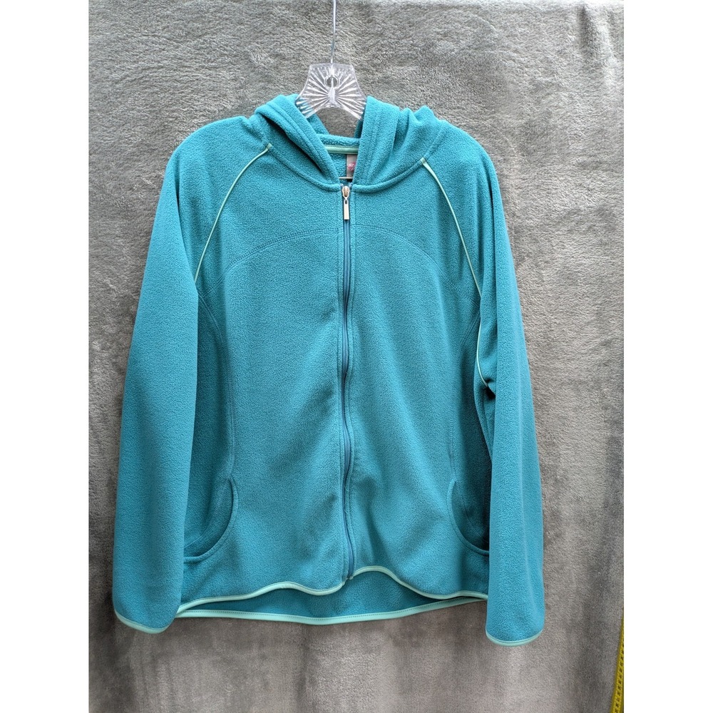 Women's Fleece Jacket Full Zip Sporty Athletic‎ Casual READ